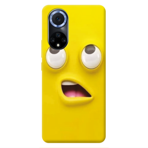 Huawei Nova 9 Confused face Transparent Silicone TPU Θήκη
