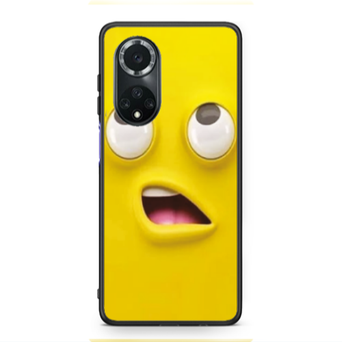 Huawei Nova 9 Confused face Black Glossy Θήκη