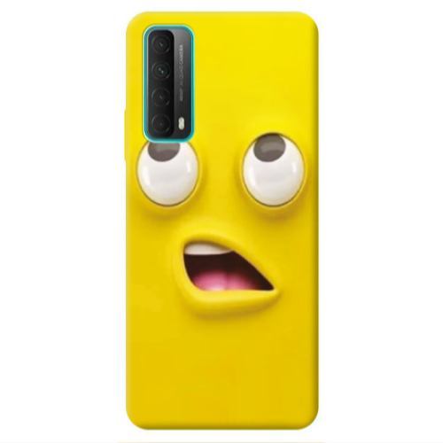 Huawei P Smart 2021 Confused face Transparent Silicone TPU Θήκη