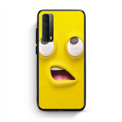 Huawei P Smart 2021 Confused face Black Glossy Θήκη