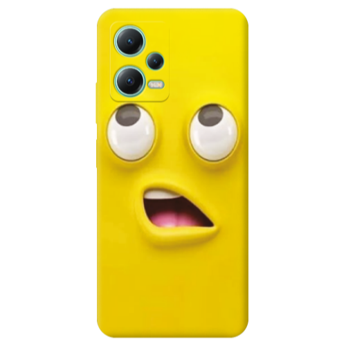 Xiaomi Redmi Note 12 Pro Plus 5G Confused face Transparent Silicone TPU Θήκη