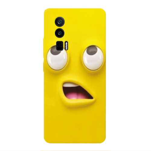 Xiaomi Poco F5 Pro Confused face Transparent Silicone TPU Θήκη