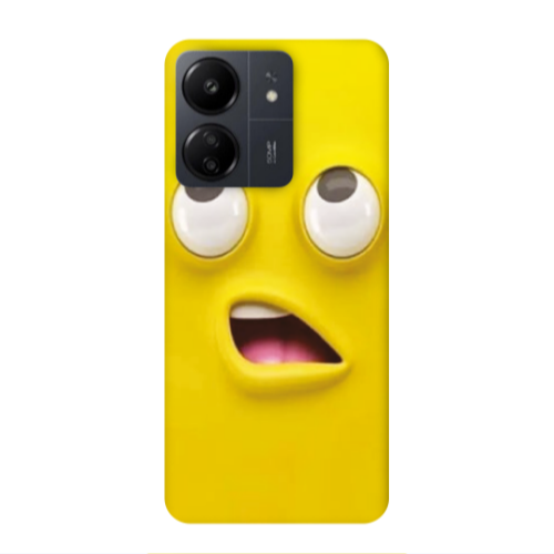Xiaomi Redmi 13C Confused face Transparent Silicone TPU Θήκη