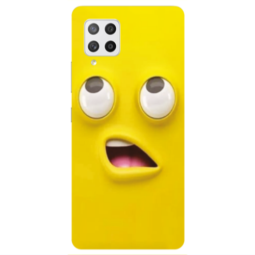 Samsung A42 5G Confused face Transparent Silicone TPU Θήκη