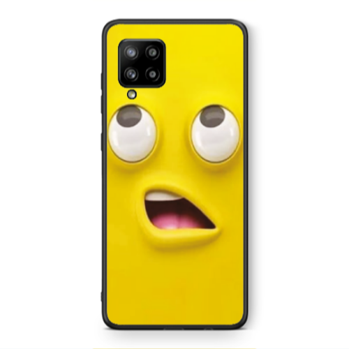 Samsung A42 5G Confused face Black Glossy Θήκη