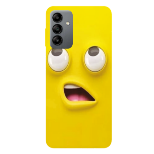 Samsung A13 5G Confused face Transparent Silicone TPU Θήκη