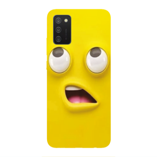 Samsung A02s Confused face Transparent Silicone TPU Θήκη