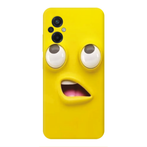 Xiaomi Poco M5 Confused face Transparent Silicone TPU Θήκη