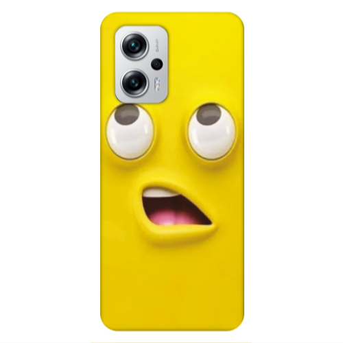 Xiaomi Poco X4 GT Confused face Transparent Silicone TPU Θήκη