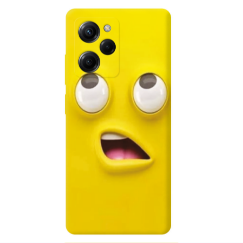 Xiaomi Poco X5 Pro Confused face Transparent Silicone TPU Θήκη