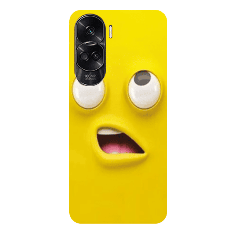 Honor 90 Lite 5G Confused face Transparent Silicone TPU Θήκη