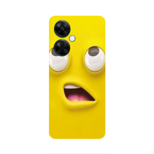 Oneplus Nord CE 3 Lite 5G Confused face Transparent Silicone TPU Θήκη
