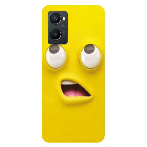 Oppo A 96 Confused face Transparent Silicone TPU Θήκη