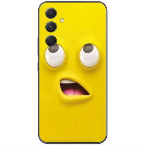 Samsung Galaxy A25 Confused face Transparent Silicone TPU Θήκη