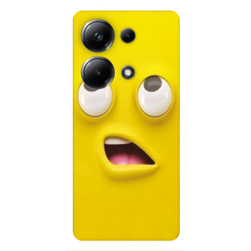 Xiaomi Poco M6 Pro 4G Confused face Transparent Silicone TPU Θήκη