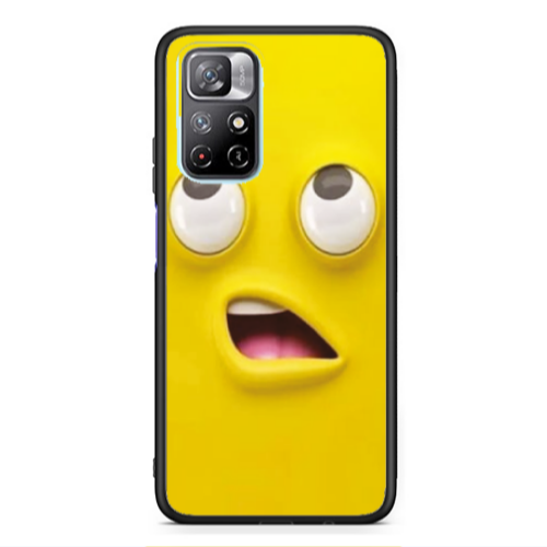 Xiaomi Poco M4 Pro 5G Confused face Black Glossy Θήκη