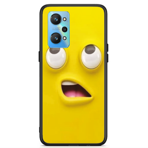 Realme Gt Neo 2 Confused face Black Glossy Θήκη