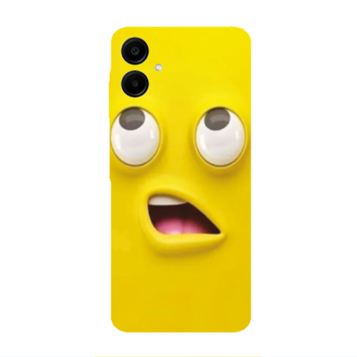 Samsung A06 Confused face Transparent Silicone TPU Θήκη