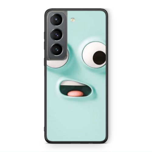 Samsung S21 Strange face Black Glossy Θήκη