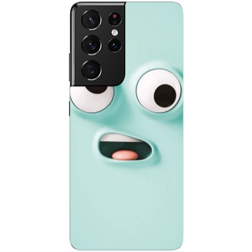 Samsung S21 Ultra Strange face Transparent Silicone TPU Θήκη