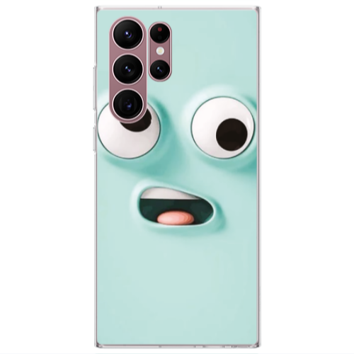 Samsung S22 Ultra Strange face Transparent Silicone TPU Θήκη