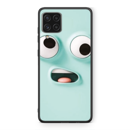 Samsung A22 4G Strange face Black Glossy Θήκη