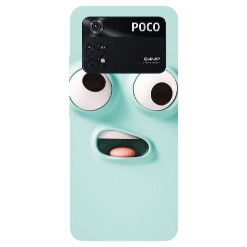Xiaomi Poco M4 Pro 4G Strange face Transparent Silicone TPU Θήκη