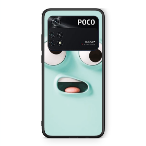 Xiaomi Poco M4 Pro 4G Strange face Black Glossy Θήκη