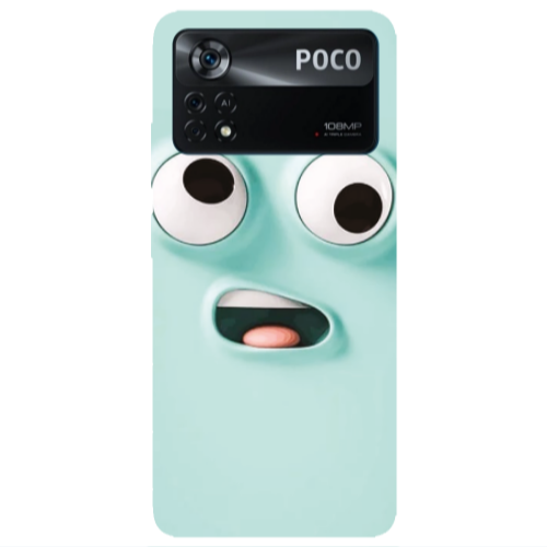 Xiaomi Poco X4 Pro Strange face Transparent Silicone TPU Θήκη