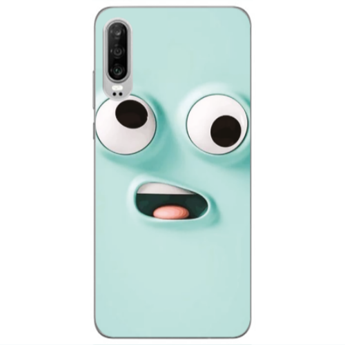 Huawei P30 Strange face Transparent Silicone TPU Θήκη
