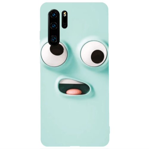 Huawei P30 Pro Strange face Transparent Silicone TPU Θήκη