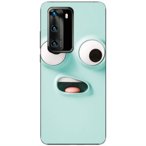 Huawei P40 Strange face Transparent Silicone TPU Θήκη