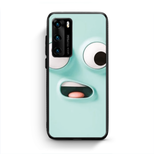 Huawei P40 Strange face Black Glossy Θήκη