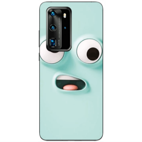Huawei P40 Pro Strange face Transparent Silicone TPU Θήκη