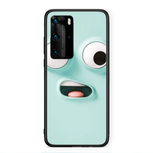 Huawei P40 Pro Strange face Black Glossy Θήκη