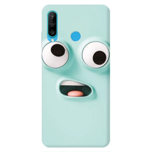 Huawei P30 Lite Strange face Transparent Silicone TPU Θήκη