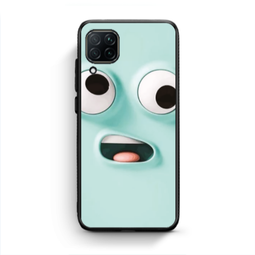 Huawei P40 Lite Strange face Black Glossy Θήκη