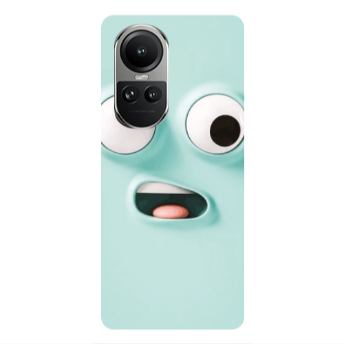 Oppo Reno10 5G Strange face Transparent Silicone TPU Θήκη