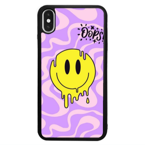 Apple iPhone Xs Oops Black Glossy Θήκη