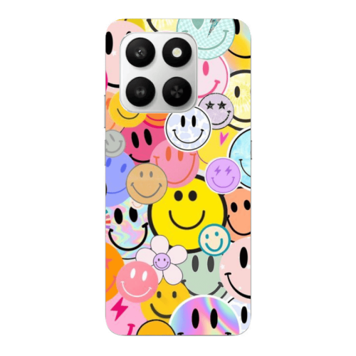 Honor Magic 400 Smart Smiley Stickers Transparent Silicone TPU Θήκη