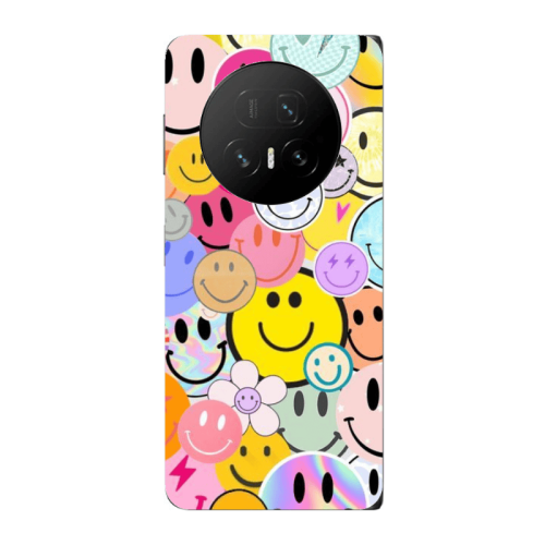 Honor Magic V5 Smiley Stickers Transparent Silicone TPU Θήκη
