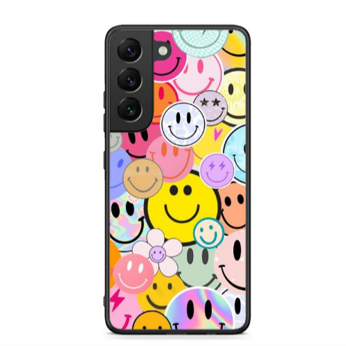 Samsung S22 Plus Smiley Stickers Black Glossy Θήκη