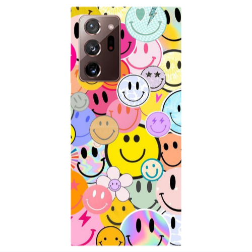 Samsung Note 20 Ultra Smiley Stickers Transparent Silicone TPU Θήκη