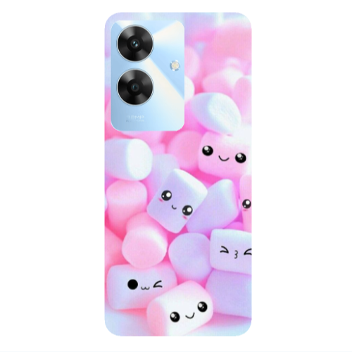 Realme Note 60 Pouf Smiles Transparent Silicone TPU Θήκη