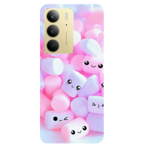 Realme C 75 Pouf Smiles Transparent Silicone TPU Θήκη