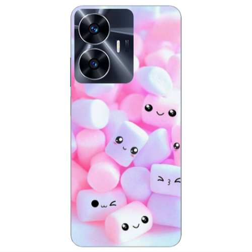 Realme Note 50 Pouf Smiles Transparent Silicone TPU Θήκη