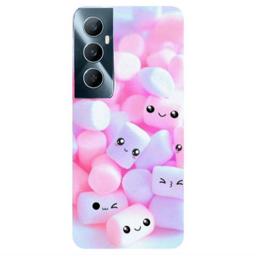 Realme C65 Pouf Smiles Transparent Silicone TPU Θήκη
