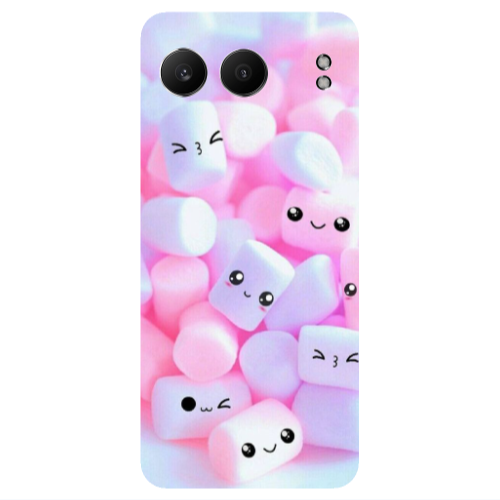 Oneplus Nord 4 Pouf Smiles Transparent Silicone TPU Θήκη