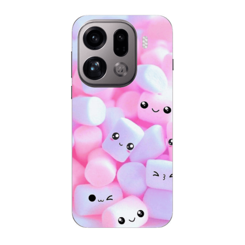 Oppo Find X9 Pro Pouf Smiles Transparent Silicone TPU Θήκη