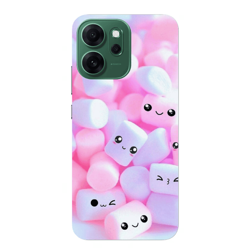 Oppo Reno 14 FS Pouf Smiles Transparent Silicone TPU Θήκη